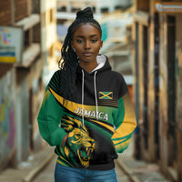 Afro-Jamaica Heritage Custom Hoodie Roaring Lion
