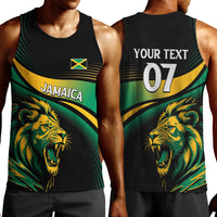Afro-Jamaica Heritage Custom Men Tank Top Roaring Lion