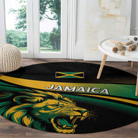 Afro-Jamaica Heritage Round Carpet Roaring Lion