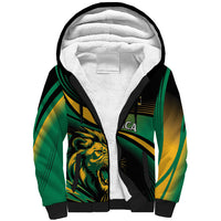 Afro-Jamaica Heritage Custom Sherpa Hoodie Roaring Lion