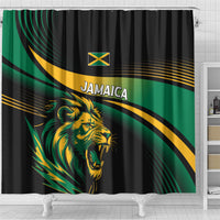 Afro-Jamaica Heritage Shower Curtain Roaring Lion