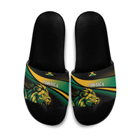 Afro-Jamaica Heritage Slide Sandals Roaring Lion