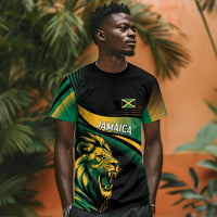 Afro-Jamaica Heritage Custom T shirt Roaring Lion