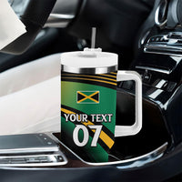 Afro-Jamaica Heritage Custom Tumbler With Handle Roaring Lion