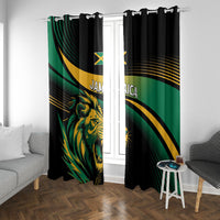 Afro-Jamaica Heritage Window Curtain Roaring Lion