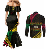 personalised-vanuatu-couples-matching-mermaid-dress-and-long-sleeve-button-shirts-melanesian-sand-drawing-mixed-ni-van-and-proud