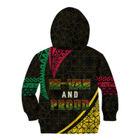 Personalised Vanuatu Kid Hoodie Melanesian Sand Drawing Mixed - Ni Van and Proud - Wonder Print Shop