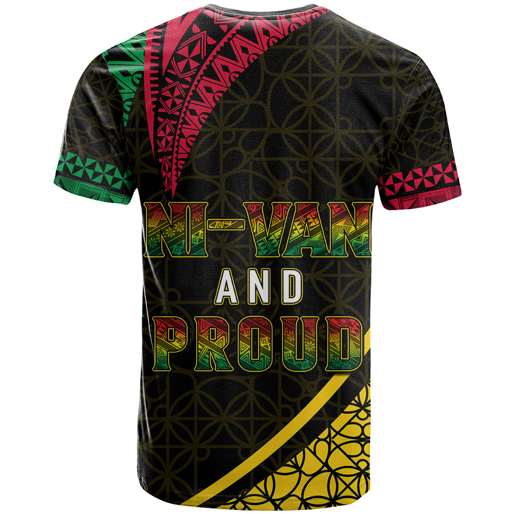 Personalised Vanuatu T Shirt Melanesian Sand Drawing Mixed - Ni Van and Proud - Wonder Print Shop