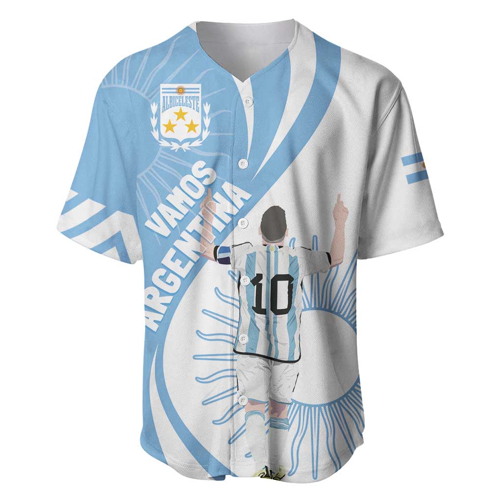 Argentina La Albiceleste Custom Baseball Jersey Vamos Argentina LT7 - Wonder Print Shop