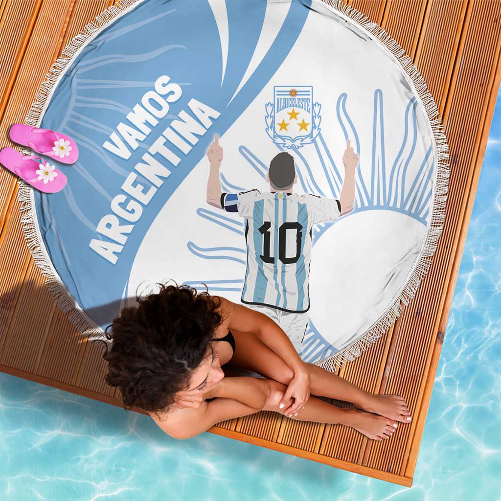 Argentina La Albiceleste Beach Blanket Vamos Argentina LT7 - Wonder Print Shop