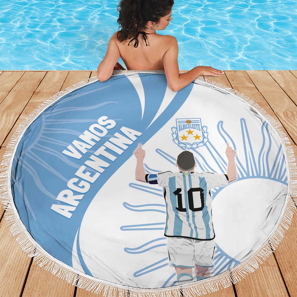Argentina La Albiceleste Beach Blanket Vamos Argentina LT7 - Wonder Print Shop