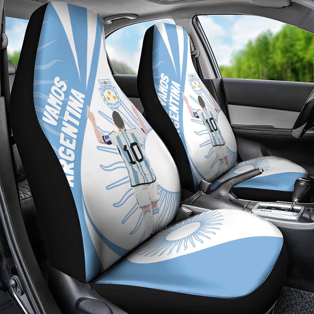 Argentina La Albiceleste Car Seat Cover Vamos Argentina LT7 - Wonder Print Shop