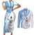 Argentina La Albiceleste Custom Couples Matching Short Sleeve Bodycon Dress and Long Sleeve Button Shirt Vamos Argentina LT7 - Wonder Print Shop