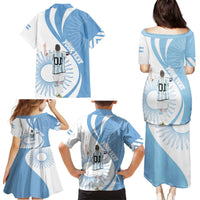 Argentina La Albiceleste Custom Family Matching Puletasi and Hawaiian Shirt Vamos Argentina - Wonder Print Shop