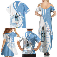 Argentina La Albiceleste Custom Family Matching Summer Maxi Dress and Hawaiian Shirt Vamos Argentina - Wonder Print Shop