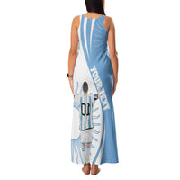 Argentina La Albiceleste Custom Family Matching Tank Maxi Dress and Hawaiian Shirt Vamos Argentina - Wonder Print Shop