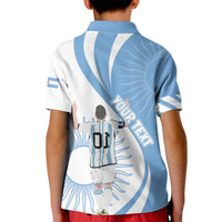 Argentina La Albiceleste Custom Kid Polo Shirt Vamos Argentina - Wonder Print Shop