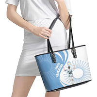 Argentina La Albiceleste Leather Tote Bag Vamos Argentina - Wonder Print Shop
