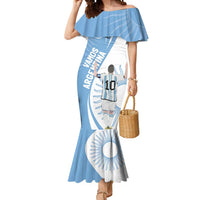 Argentina La Albiceleste Custom Mermaid Dress Vamos Argentina - Wonder Print Shop