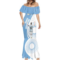 Argentina La Albiceleste Custom Mermaid Dress Vamos Argentina - Wonder Print Shop