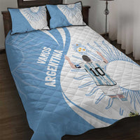 Argentina La Albiceleste Quilt Bed Set Vamos Argentina - Wonder Print Shop