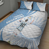 Argentina La Albiceleste Quilt Bed Set Vamos Argentina - Wonder Print Shop