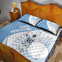 Argentina La Albiceleste Quilt Bed Set Vamos Argentina - Wonder Print Shop