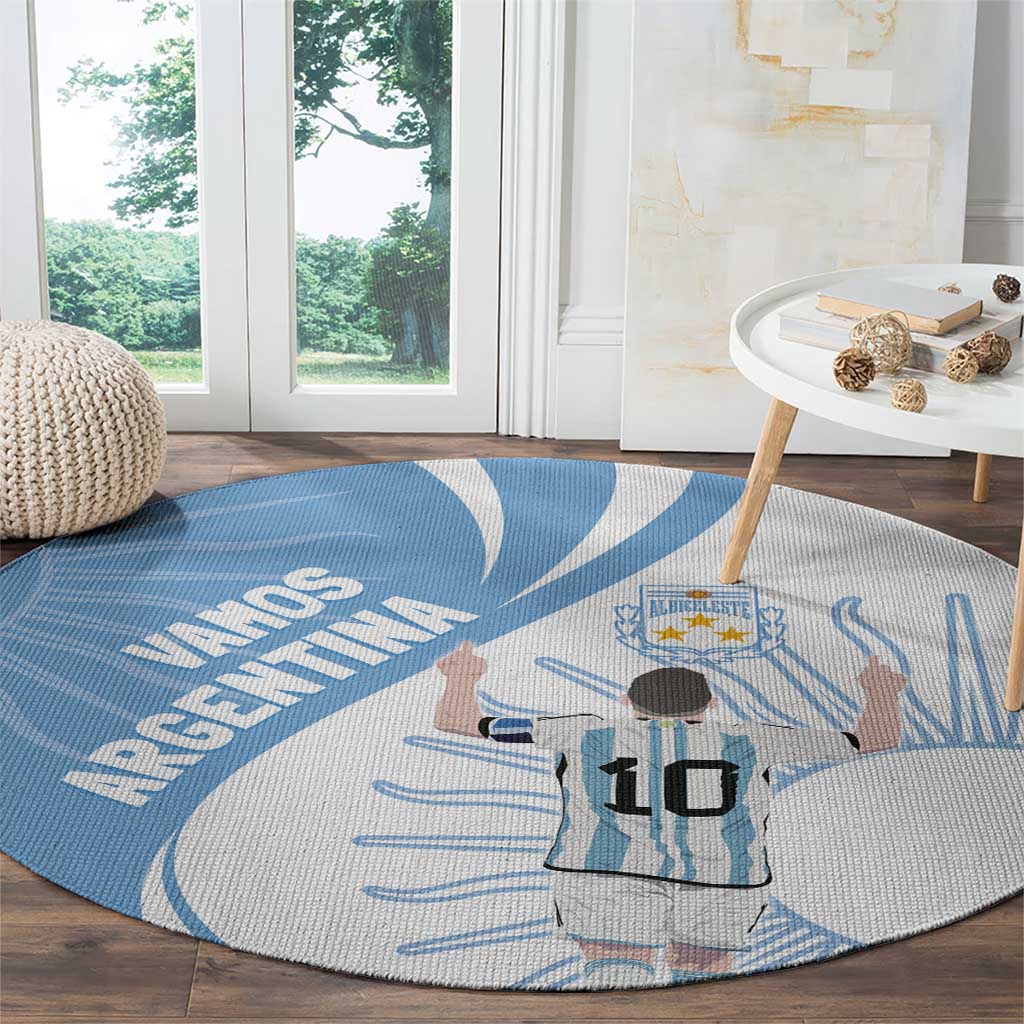 Argentina La Albiceleste Round Carpet Vamos Argentina