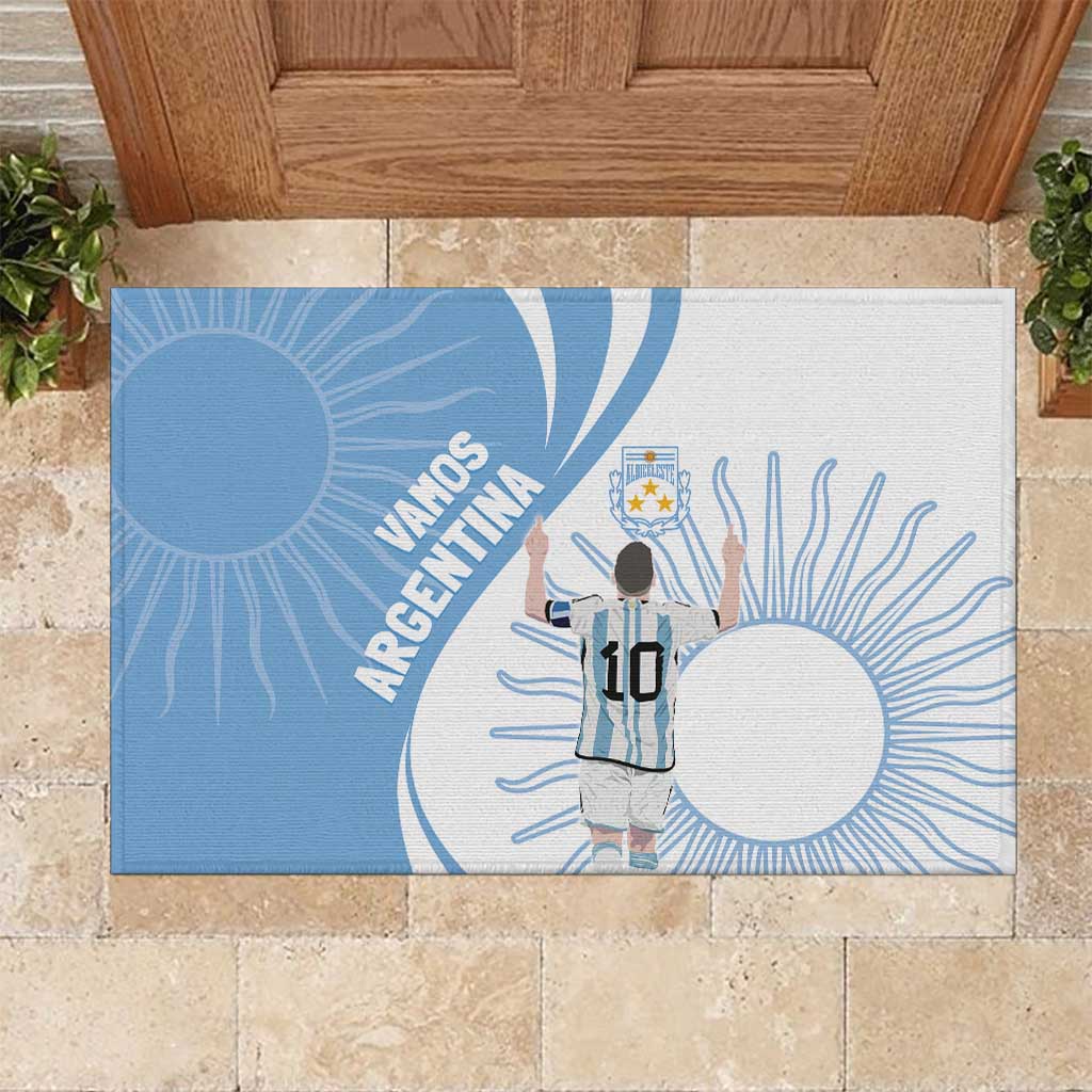 Argentina La Albiceleste Rubber Doormat Vamos Argentina - Wonder Print Shop