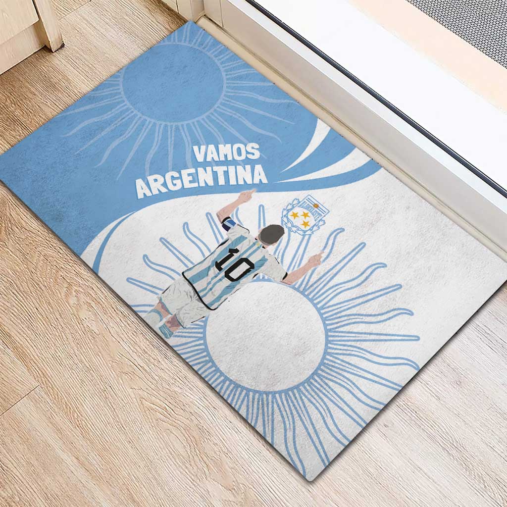 Argentina La Albiceleste Rubber Doormat Vamos Argentina - Wonder Print Shop