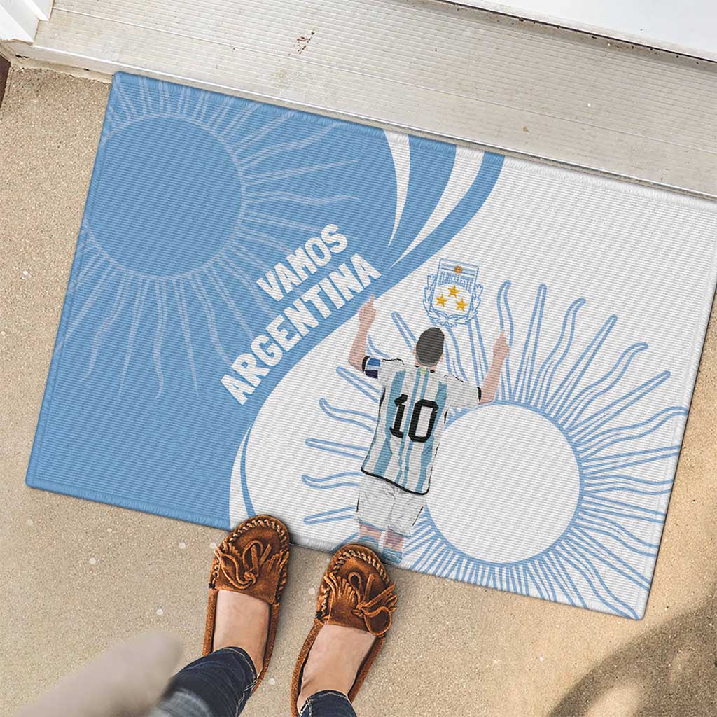 Argentina La Albiceleste Rubber Doormat Vamos Argentina - Wonder Print Shop