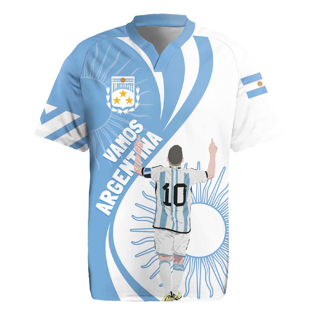Argentina La Albiceleste Custom Rugby Jersey Vamos Argentina - Wonder Print Shop