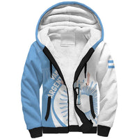 Argentina La Albiceleste Custom Sherpa Hoodie Vamos Argentina - Wonder Print Shop