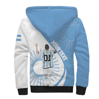 Argentina La Albiceleste Custom Sherpa Hoodie Vamos Argentina - Wonder Print Shop