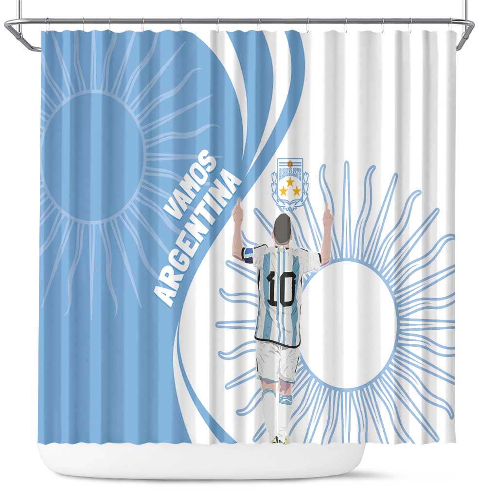 Argentina La Albiceleste Shower Curtain Vamos Argentina