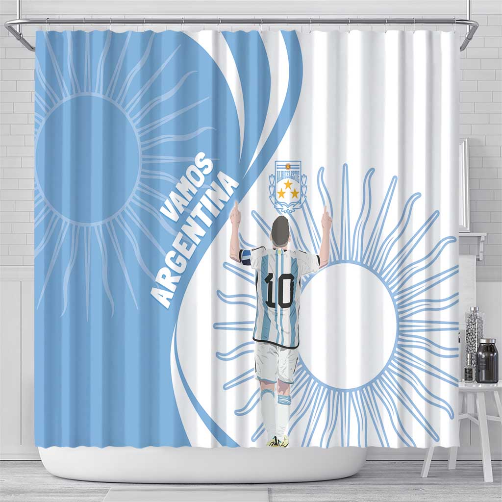 Argentina La Albiceleste Shower Curtain Vamos Argentina