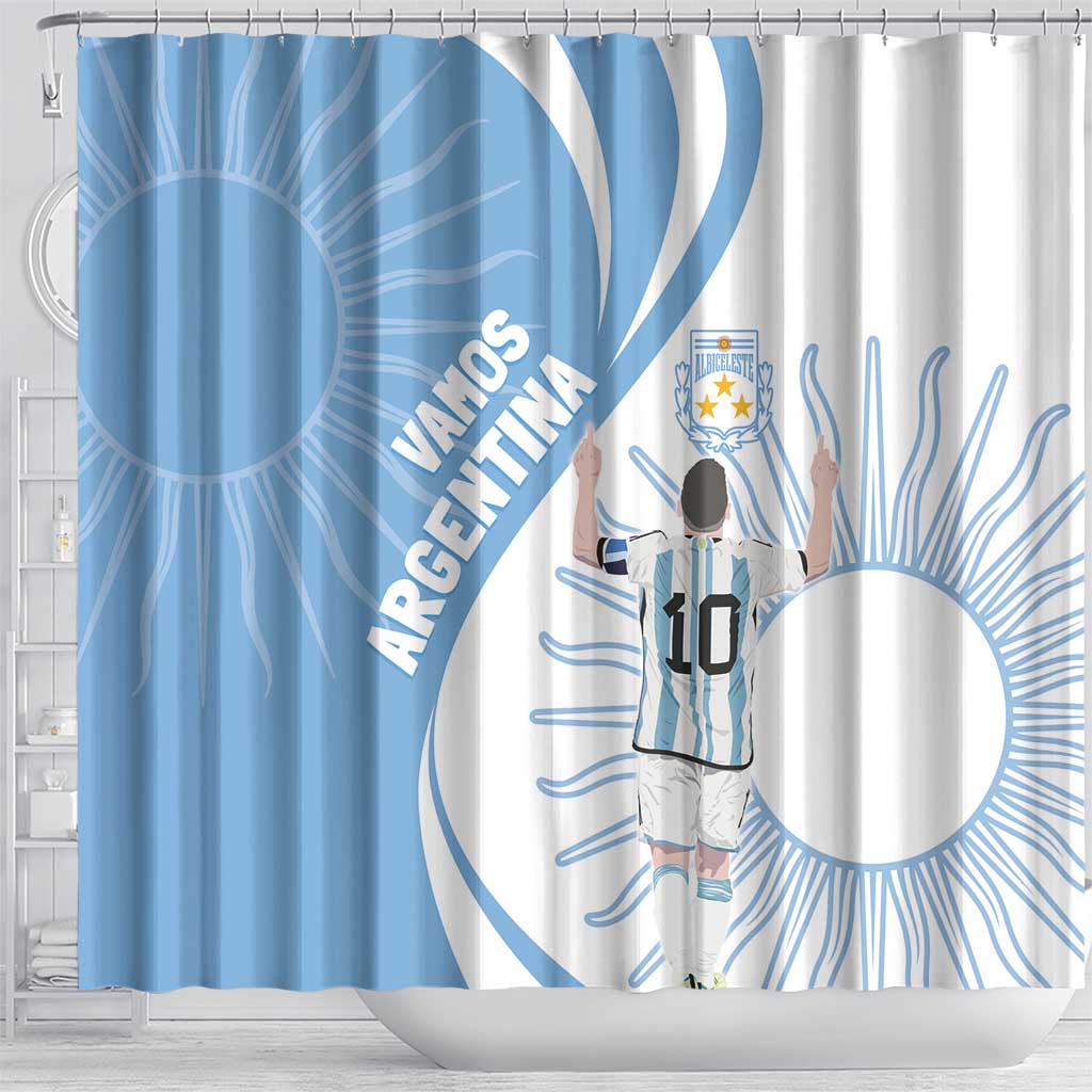 Argentina La Albiceleste Shower Curtain Vamos Argentina