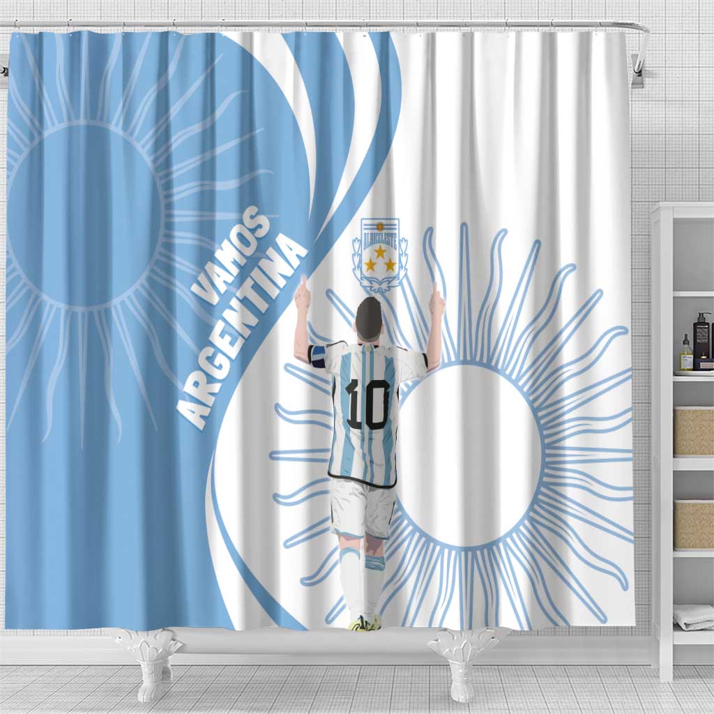 Argentina La Albiceleste Shower Curtain Vamos Argentina