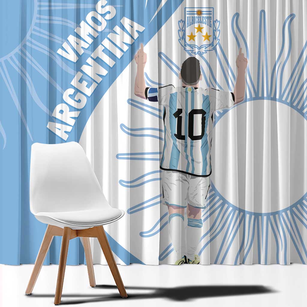 Argentina La Albiceleste Window Curtain Vamos Argentina - Wonder Print Shop