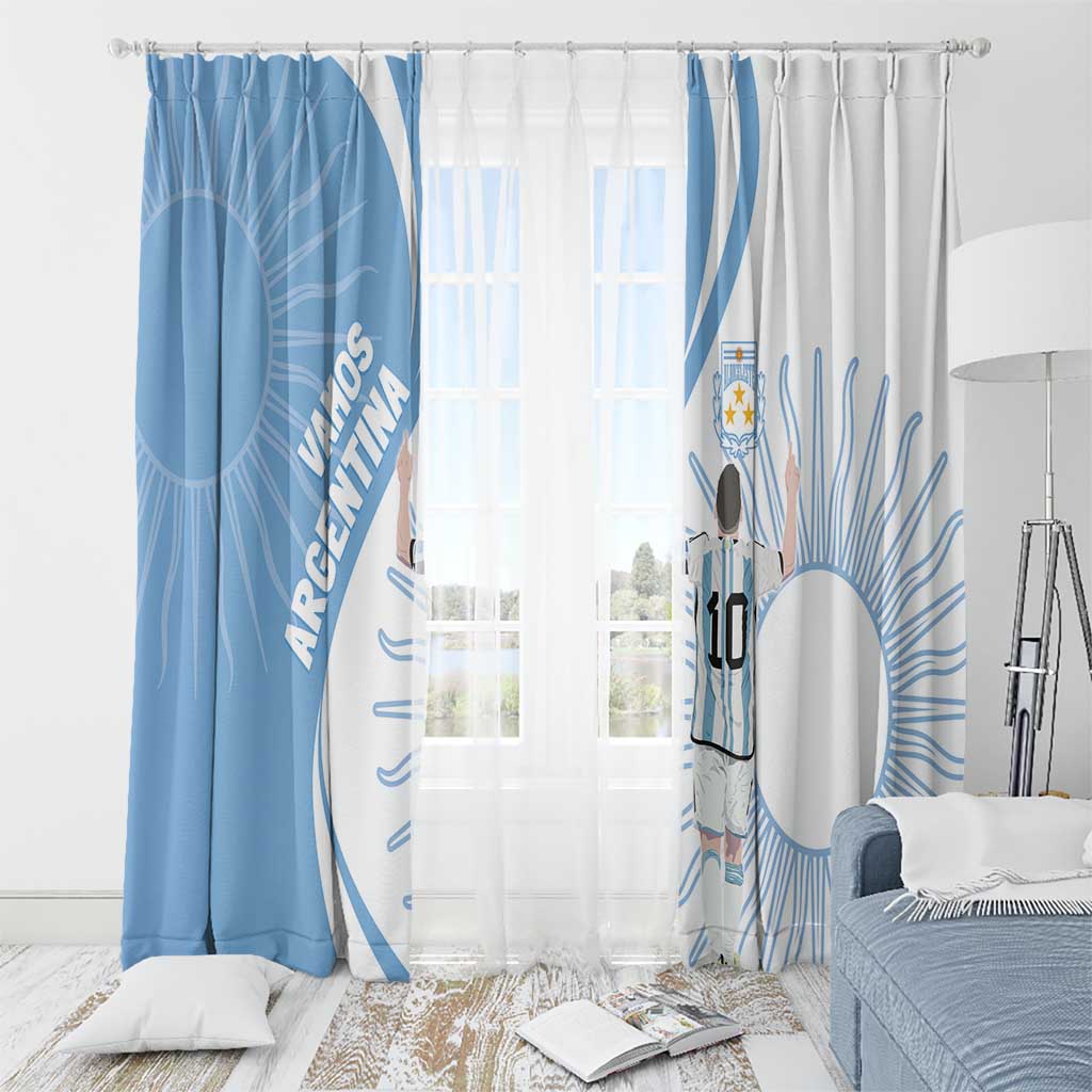 Argentina La Albiceleste Window Curtain Vamos Argentina - Wonder Print Shop