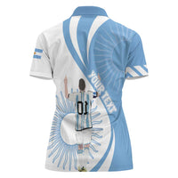 Argentina La Albiceleste Custom Women Polo Shirt Vamos Argentina - Wonder Print Shop