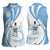 Argentina La Albiceleste Custom Women Sleeveless Polo Shirt Vamos Argentina - Wonder Print Shop