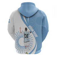 Argentina La Albiceleste Custom Zip Hoodie Vamos Argentina - Wonder Print Shop