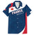 Personalised France Rugby Kid Hawaiian Shirt World Cup Les Blues Curves Style - Wonder Print Shop