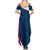 Personalised France Rugby Summer Maxi Dress World Cup Les Blues Curves Style - Wonder Print Shop