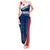 Personalised France Rugby Tank Maxi Dress World Cup Les Blues Curves Style - Wonder Print Shop