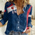 Personalised France Rugby Women Casual Shirt World Cup Les Blues Curves Style - Wonder Print Shop