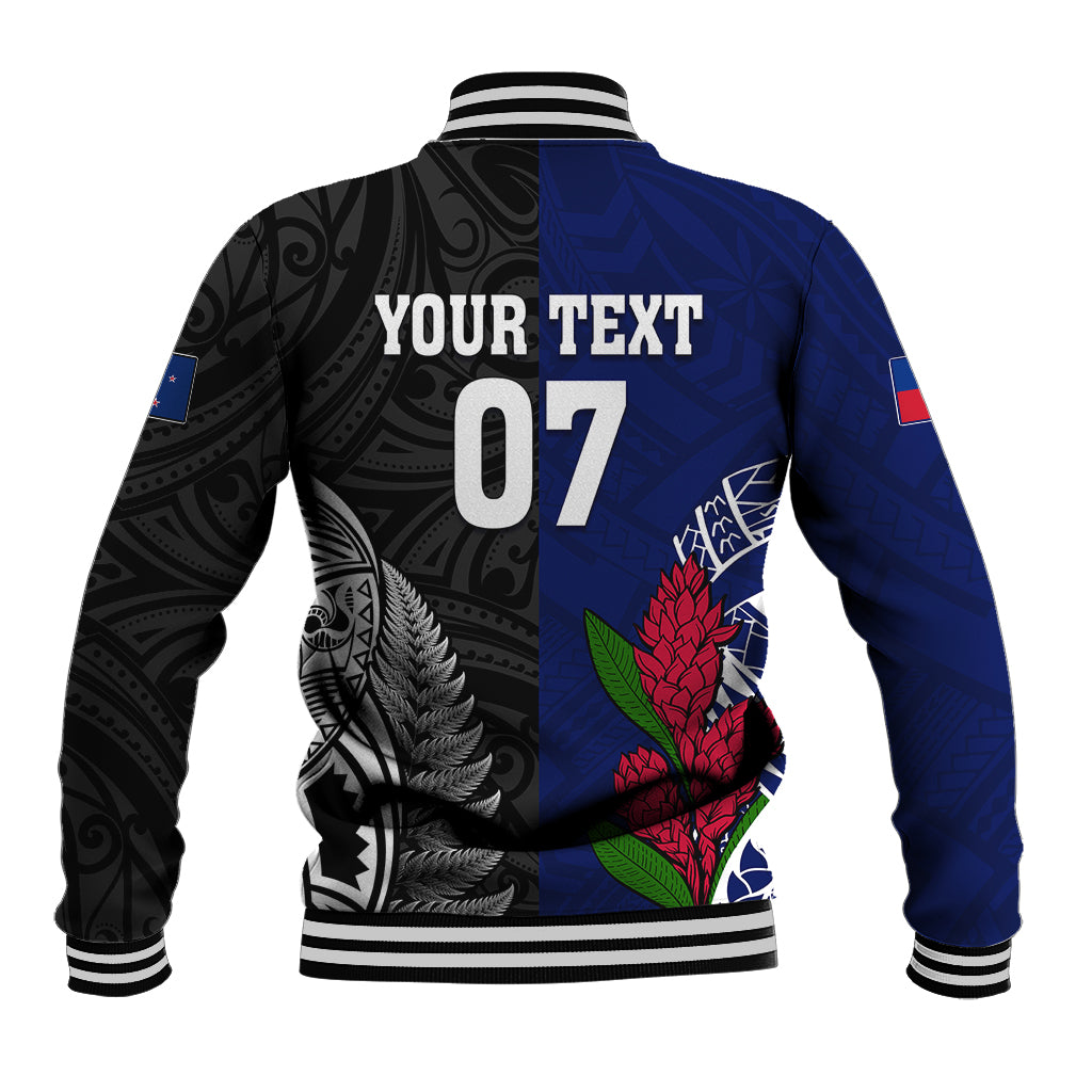 Personalised New Zealand Vs Samoa Rugby Baseball Jacket Go Champions LT7 - Wonder Print Shop