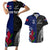Personalised New Zealand Vs Samoa Rugby Couples Matching Short Sleeve Bodycon Dress and Hawaiian Shirt Go Champions LT7 - Wonder Print Shop