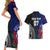 Personalised New Zealand Vs Samoa Rugby Couples Matching Short Sleeve Bodycon Dress and Hawaiian Shirt Go Champions LT7 - Wonder Print Shop
